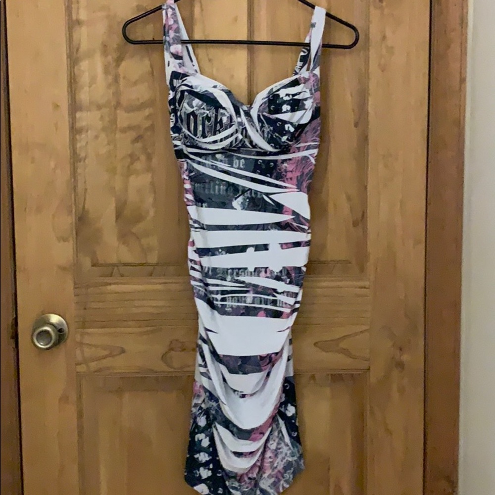 Multi-Colored/Patterned Body Con Dress - image 1